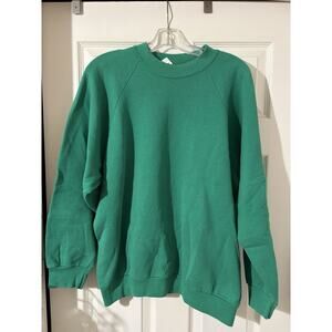 Vintage Fruit of the Loom Sweatshirt Womens Sz XL Green